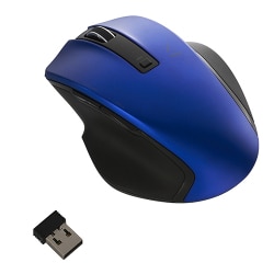 BlueLED 無線マウス Z 5ボタン Mサイズ 2.4GHz ブルー MUS-RKF129BL