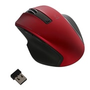 BlueLED 無線マウス Z 5ボタン Mサイズ 2.4GHz レッド MUS-RKF129R