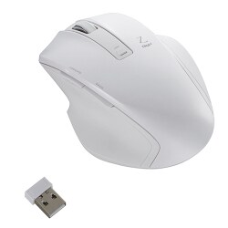無線5ボタンBlueLED Mサイズ ホワイト MUS-RKF129W