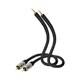 RCA×2-RCA×2 オーディオケーブル 0.75m(OFC線) DX-2RR-0.75