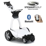 STEWART X9 Follow ホワイト [電動アシストカート ゴルフ用 充電器・バッテリー付き]