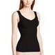コットン混スムーズカップタンクトップブラキャミ ブラック L