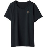 リフレッシュ Tシャツ レディース リカバリーウェア 半袖シャツ ブラック Lサイズ 6706