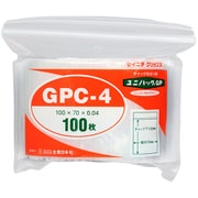GPC4 [チャック袋 (ユニパックGP) GP C-4 100×70×0.04 100枚入り]