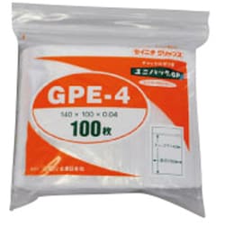 GPE4 [チャック袋 (ユニパックGP) GP E-4 140×100×0.04 100枚入り]