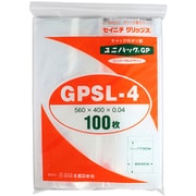 GPSL4 [チャック袋 (ユニパックGP) GP SL-4 560×400×0.04 100枚入り]