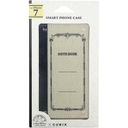 Bi7-TGY [iPhone 8/7専用 ツバメノート手帳型ケース グレー]