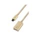 CBL-AM-30CAF-GD [ALU MAX CABLE 3.0 USB-C to USB-A 14cm ゴールド]