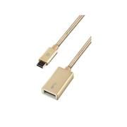 CBL-AM-30CAF-GD [ALU MAX CABLE 3.0 USB-C to USB-A 14cm ゴールド]