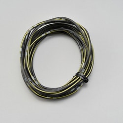 純正色ハーネス AVS0.75 黒/黄 93195