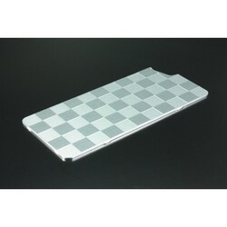 42038GI-309S [ソリッドバンパー対応アルミパネル iPhone SE（第2世代）/8/7 4.7インチ用 市松 シルバー/シルバー]