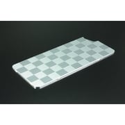 42038GI-309S [ソリッドバンパー対応アルミパネル iPhone SE（第2世代）/8/7 4.7インチ用 市松 シルバー/シルバー]