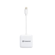 iOS機器用Lightningコネクタ搭載 カードリーダー(SDHC/SDXC/microSDHC/microSDXC UHS-I対応) ホワイト 2年保証 TS-RDA2W