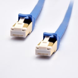 ヨドバシカメラオリジナル LANケーブル CAT7（カテゴリ7）準拠 爪の折れないフラットタイプ より線 0.5m ブルー CAT7F-05BL