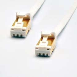 ヨドバシカメラオリジナル LANケーブル CAT7（カテゴリ7）準拠 爪の折れないフラットタイプ より線 2m ホワイト CAT7F-2WT