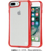 TUN-PH-000522 [Hybrid Shell 衝撃吸収 クリアケース for iPhone 7 Plus レッド]