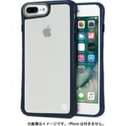 TUN-PH-000525 [Hybrid Shell 衝撃吸収 クリアケース for iPhone 7 Plus ネイビー]