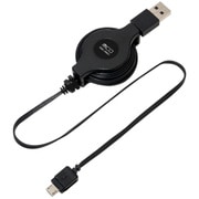 巻き取り式充電ロングケーブル ブラック MBC-MR01