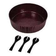 D-506 [すしパーティー漆器風手巻きちらし寿司 4点セット 赤溜]