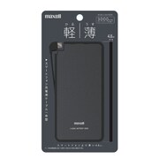薄型軽量 モバイル電池 ブラック MPC-RT3000BK