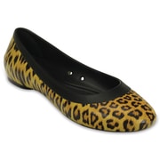 クロックス リナ グラフィック フラット レディース 22cm レオパード Lina Graphic Flat Leopard W6