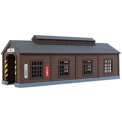 S051-1 [Zゲージ 木造機関庫(こげ茶)]