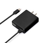 AC充電器 USB TYPE-Cコネクタ USBポート搭載 ブラック PG-CAC30A03BK