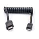 ATOMFLEX PRO HDMI COILED CABLE (Mini to Full 30cm) ATOM4K60C3