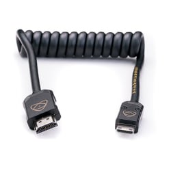 ATOMFLEX PRO HDMI COILED CABLE (Mini to Full 30cm) ATOM4K60C3