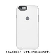 iPhone 6/6s KUNER バッテリーハードケース 2400mAh ホワイト [約縦14.2×横7.1×厚1.1cm]