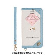 iPhone 7 trouver Plie(トルヴェ プリエ)窓付きダイアリーケース ホワイト/スカイブルー [約縦14.1×横7.5×厚1.3cm]