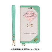 iPhone 7 trouver Plie(トルヴェ プリエ)窓付きダイアリーケース ホワイト/ミントグリーン [約縦14.1×横7.5×厚1.3cm]