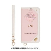 iPhone 7 trouver Plie(トルヴェ プリエ)窓付きダイアリーケース ミルキーピンク/ホワイト [約縦14.1×横7.5×厚1.3cm]
