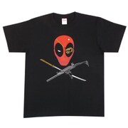 SPAP288 [MARVEL Tシャツ Lサイズ デッドプールフェイス ブラック]