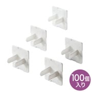 TAP-CAP2P100L [コンセント安全キャップ 2P 抜け止め式用 ほこり防止 安全キャップ トラッキング火災予防 100個入り ホワイト]
