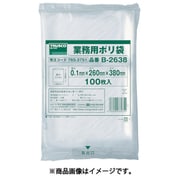 B2638 [厚手ポリ袋 縦380×横260×t0.1 100枚入 透明]
