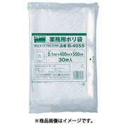 B4055 [厚手ポリ袋 縦550×横400×t0.1 30枚入 透明]