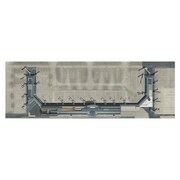 IL10044 [1/1000スケール 精密イラスト 羽田空港 第2旅客ターミナルビル 2枚組]