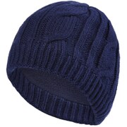 Waterproof Cable Knit Beanie NV S-M [S～Mサイズ ネイビー]