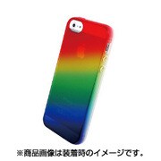染 ～SO・ME～ [透けるデザイン TPUソフトケース iPhone SE/5/5s用 虹]