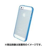 染 ～SO・ME～ [透けるデザイン TPUソフトケース iPhone SE/5/5s用 ブルー]