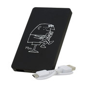 アンクル船長 モバイルバッテリー 4000mAh ブラック WLL-001-BKMOBY