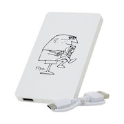 アンクル船長 モバイルバッテリー 4000mAh ホワイト WLL-001-WHMOBY