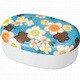 布貼らんち 布貼小判一段弁当 加賀桜 ブルー 52913