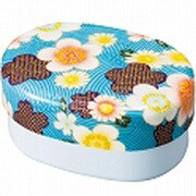 布貼らんち 布貼小判弁当 加賀桜 ブルー 52890