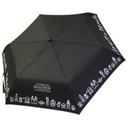 スターウォーズ [ミニ折傘 55cm ブラック]