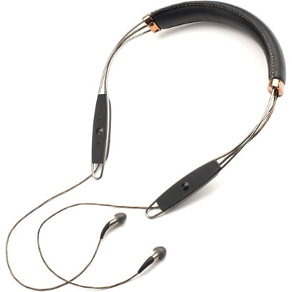 革製　ネックバンド型　Bluetoothイヤホン X12 Bluetooth Neckband Black