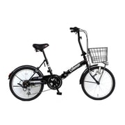 折りたたみ自転車 20型 外装6段変速 17 FD206-CARGO ブラック 3354