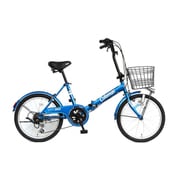 折りたたみ自転車 20型 外装6段変速 17 FD206-CARGO ブルー 3356