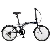 折りたたみ自転車 20型 外装6段変速 17 FD206-STYLE ネイビーブラック 3362